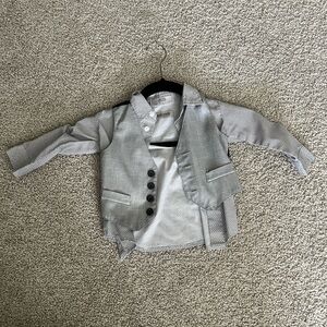12 month dress shirt with vest set